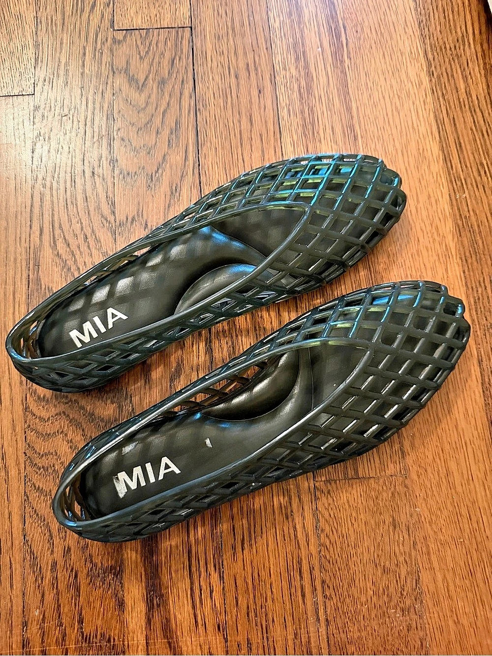 MIA Green Jelly Flats